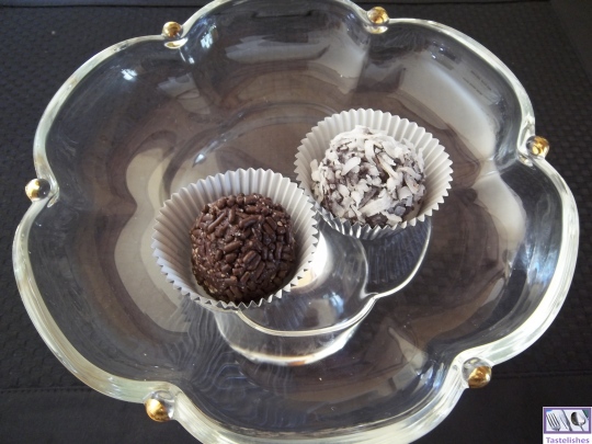 Rumballs in glass bowl full view and logo